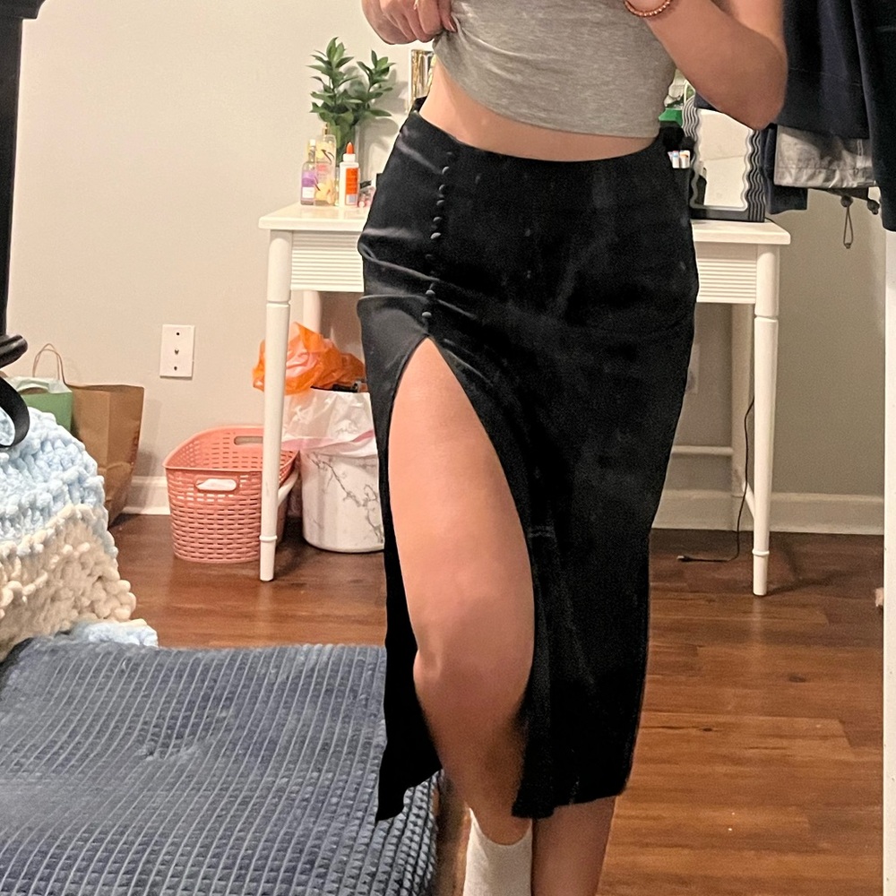 Forever 21 long black skirt